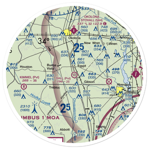 Ball Airport (5MS8) VFR Sectional Sticker (30 mile)