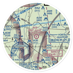 Mint Julep Airpark (5MS5) VFR Sectional Sticker (20 mile)