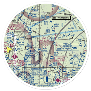 Mint Julep Airpark (5MS5) VFR Sectional Sticker (30 mile)
