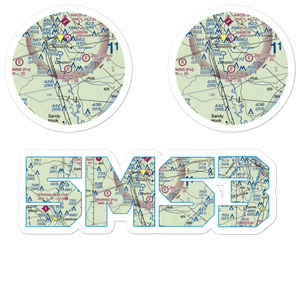 Porter Airport (5MS3) VFR Sectional Sticker Pack