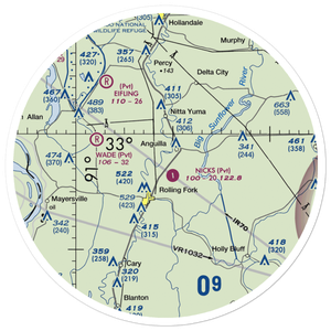 Rollang Field (5MS1) VFR Sectional Sticker (30 mile)