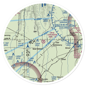 Oak Ridge Farms Airport (5MO9) VFR Sectional Sticker (30 mile)