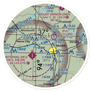 Bil-Mitch Airport (5MO3) VFR Sectional Sticker (20 mile)