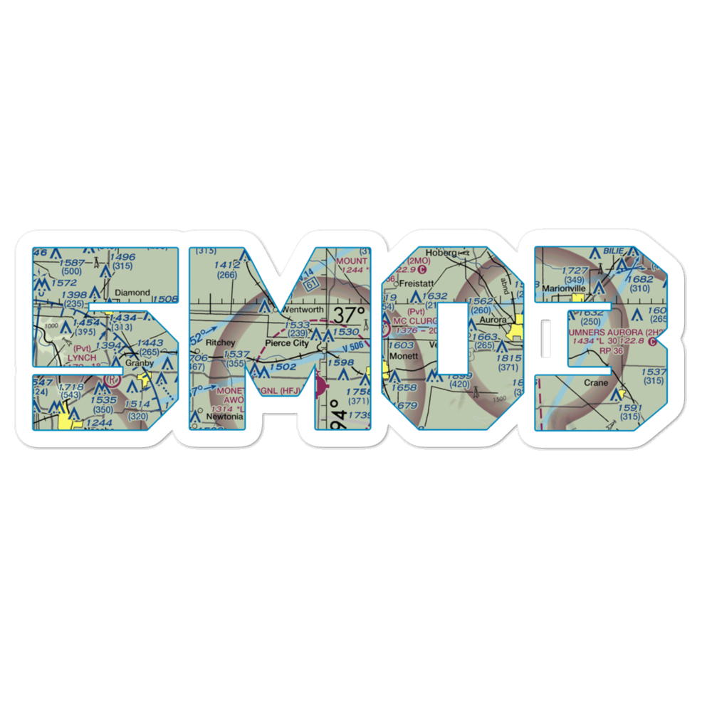 Bil-Mitch Airport (5MO3) VFR Sectional Sticker 