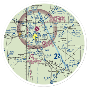 Irons Airport (5MO1) VFR Sectional Sticker (30 mile)