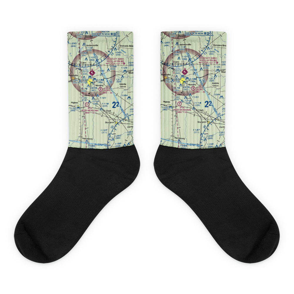 Irons Airport (5MO1) VFR Sectional Socks 