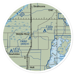 Chanlin Field (5MN9) VFR Sectional Sticker (20 mile)