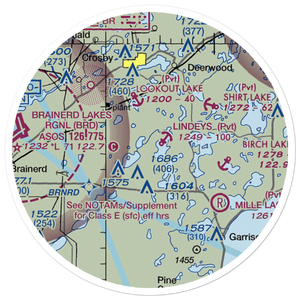 Lindey's Landing Airport (5MN7) VFR Sectional Sticker (20 mile)