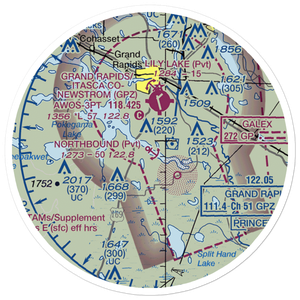Northbound Seaplane Base (5MN6) VFR Sectional Sticker (20 mile)
