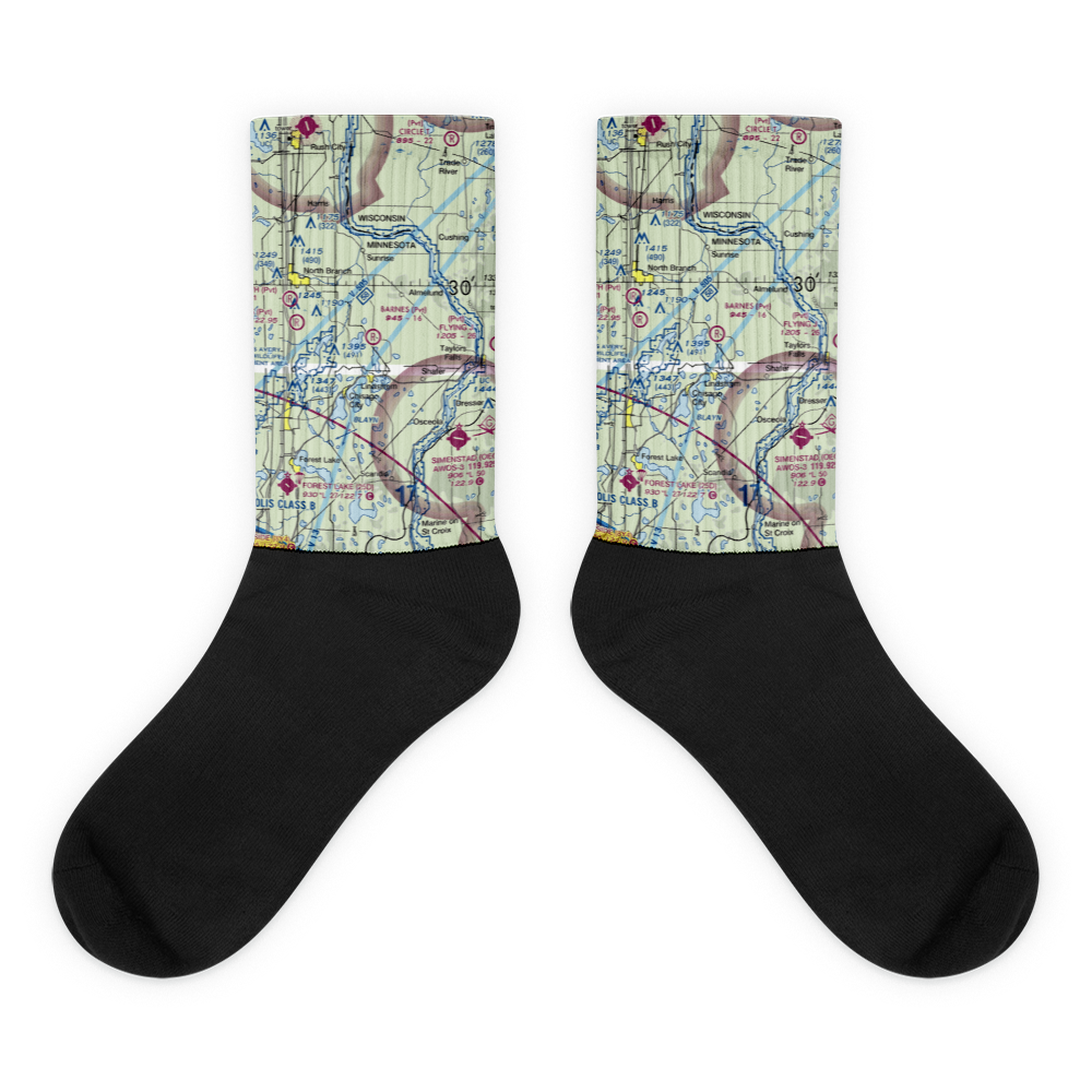 Barnes Airport (5MN5) VFR Sectional Socks 
