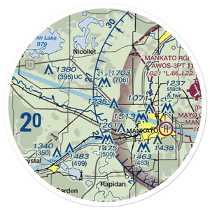 Budde Airport (5MN1) VFR Sectional Sticker (20 mile)