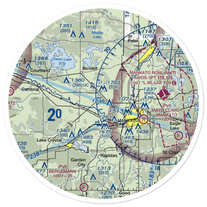 Budde Airport (5MN1) VFR Sectional Sticker (30 mile)