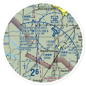 Scrabeck Airport (5MN0) VFR Sectional Sticker (20 mile)