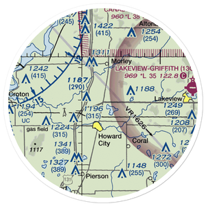 Anderson Airport (5MI4) VFR Sectional Sticker (20 mile)