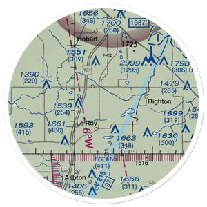Mc Question's Airport (5MI2) VFR Sectional Sticker (20 mile)