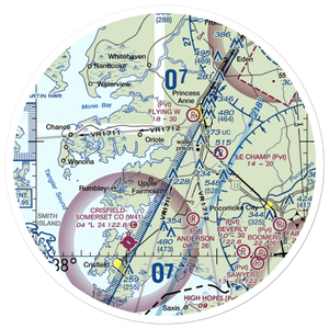 Bluemel Field (5MD7) VFR Sectional Sticker (30 mile)