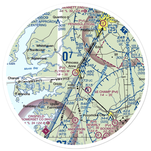 Flying W Airport (5MD5) VFR Sectional Sticker (30 mile)