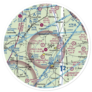 Marble Head Farm Airport (5MD0) VFR Sectional Sticker (30 mile)
