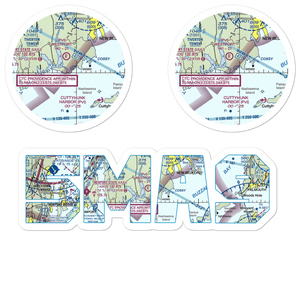 Allen's Pond Airport (5MA9) VFR Sectional Sticker Pack