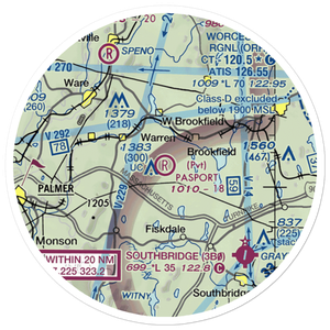 Pasport Airport (5MA3) VFR Sectional Sticker (20 mile)