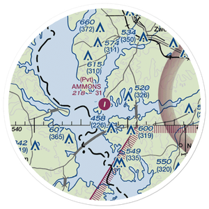 Ammons Airport (5LS9) VFR Sectional Sticker (20 mile)