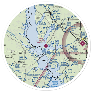 Ammons Airport (5LS9) VFR Sectional Sticker (30 mile)