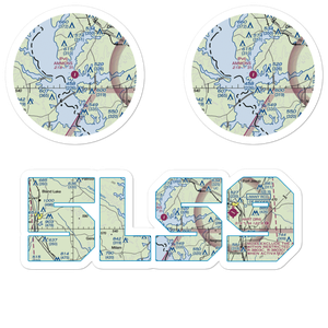 Ammons Airport (5LS9) VFR Sectional Sticker Pack