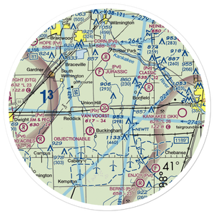 Hugh Van Voorst Airport (5LL8) VFR Sectional Sticker (30 mile)
