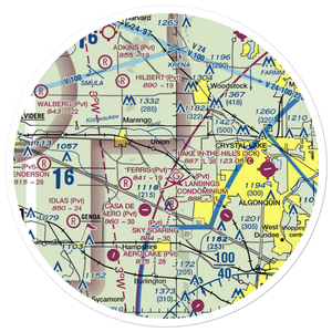 Funny Farm Airport (5LL7) VFR Sectional Sticker (30 mile)