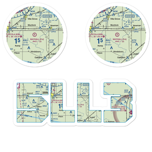 Mayhall Airport (5LL3) VFR Sectional Sticker Pack
