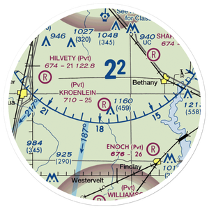 Paul E. Kroenlein Airport (5LL2) VFR Sectional Sticker (20 mile)