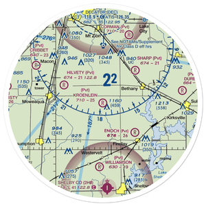 Paul E. Kroenlein Airport (5LL2) VFR Sectional Sticker (30 mile)