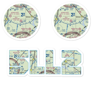 Paul E. Kroenlein Airport (5LL2) VFR Sectional Sticker Pack