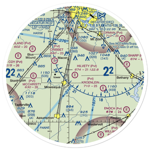 Hilvety Airport (5LL1) VFR Sectional Sticker (30 mile)