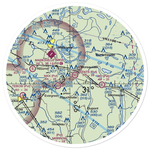 Kent's Flying Service Airport (5LA1) VFR Sectional Sticker (30 mile)