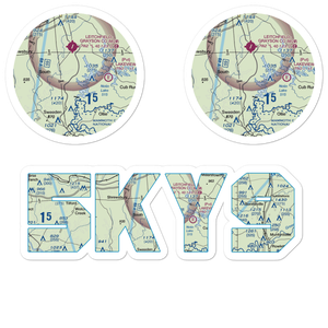 Nolin Aero Salvage Airport (5KY9) VFR Sectional Sticker Pack
