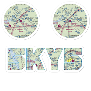 Lowe Airport (5KY5) VFR Sectional Sticker Pack