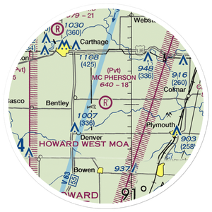 Mc Pherson Airport (5IS9) VFR Sectional Sticker (20 mile)