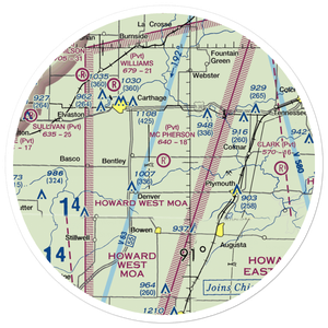 Mc Pherson Airport (5IS9) VFR Sectional Sticker (30 mile)