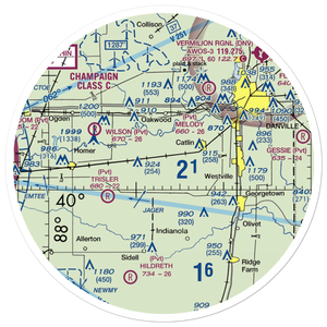 Cast Airport (5IS7) VFR Sectional Sticker (30 mile)