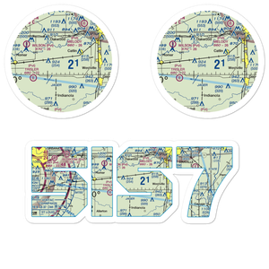 Cast Airport (5IS7) VFR Sectional Sticker Pack
