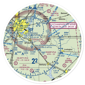 Corman Acres Airport (5IS4) VFR Sectional Sticker (30 mile)