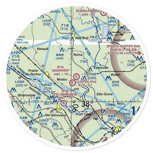 Riverveiw Airport (5IS3) VFR Sectional Sticker (30 mile)