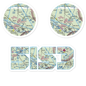 Riverveiw Airport (5IS3) VFR Sectional Sticker Pack
