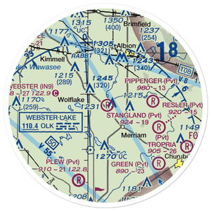 Stangland Airport (5IN9) VFR Sectional Sticker (20 mile)