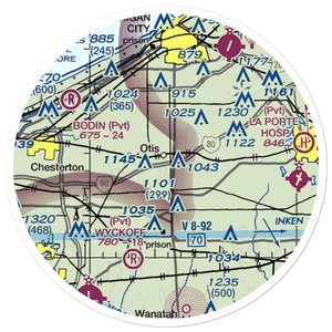 Orthodontic Strip (5IN6) VFR Sectional Sticker (20 mile)