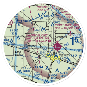 Berkey Field (5IN5) VFR Sectional Sticker (20 mile)