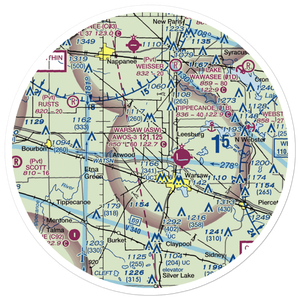 Berkey Field (5IN5) VFR Sectional Sticker (30 mile)