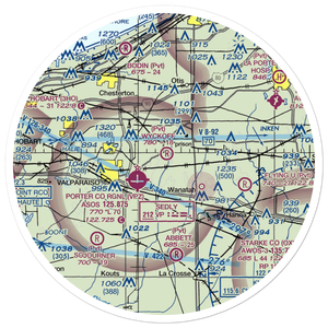 Wyckoff Airstrip (5IN4) VFR Sectional Sticker (30 mile)