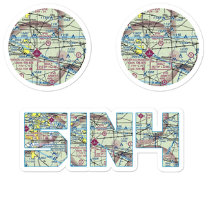 Wyckoff Airstrip (5IN4) VFR Sectional Sticker Pack